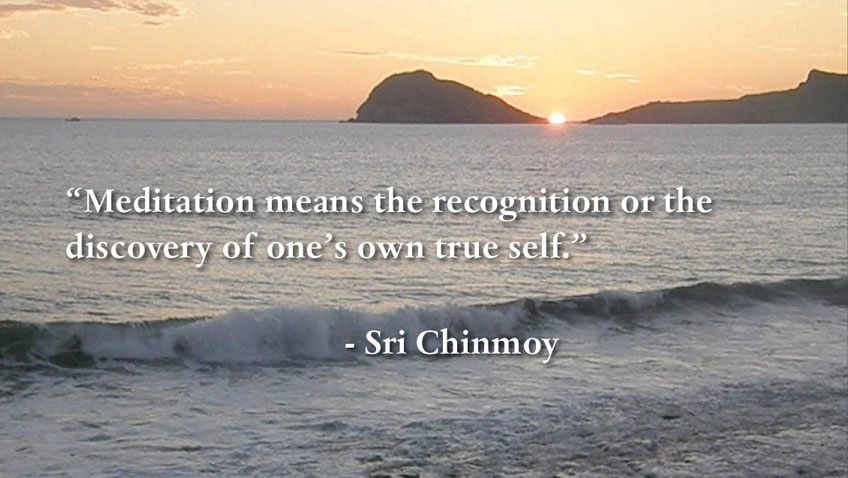 Meditation recognition of true self